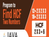 Find Hcf Or Gcd Of Two Numbers In Java Geeksforgeeks Videos