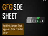 Find The Element That Appears Once In Sorted Array Sde Sheet
