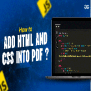 How To Add HTML And CSS Into PDF ? - GeeksforGeeks | Videos
