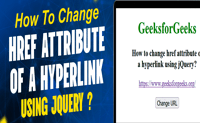 How To Change Href Attribute Of A Hyperlink Using JQuery ...