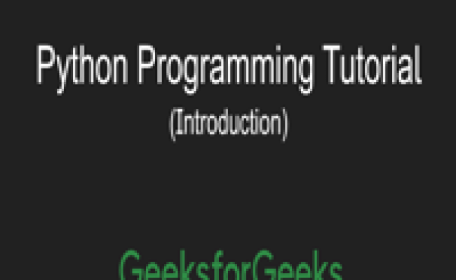 Python Programming Tutorial | Introduction - GeeksforGeeks | Videos
