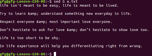 Mand Line The Program Sed Is Currently Not Installed You Can Install It Tyg Sed Not Found Ask Ubuntu Print a usage message briefly summarizing these command-line options and the bug-reporting address then exit.