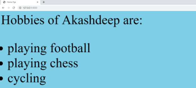 Here, we will use different jade templates to create . Use Ejs As Template Engine In Node Js Geeksforgeeks