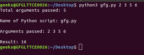 If we call the function without argument, it uses the default value: Command Line Arguments In Python Geeksforgeeks