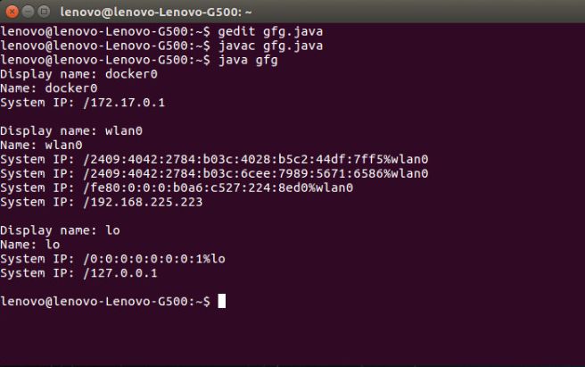 Java Program To Get System Ip Address In Windows And Linux Machine Geeksforgeeks - Colorful Patterns - Perfect Full HD Collection