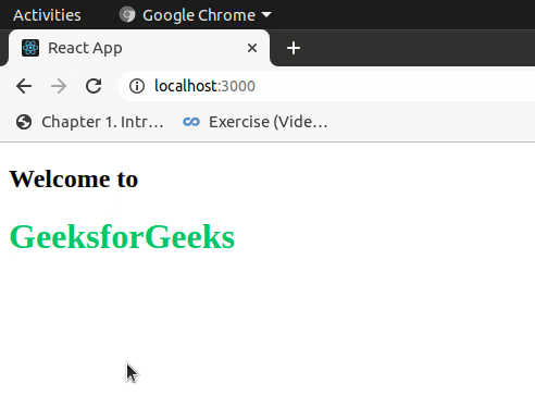 React Importing and Exporting Components - GeeksforGeeks (1) React Importing and Exporting Components - GeeksforGeeks (1)