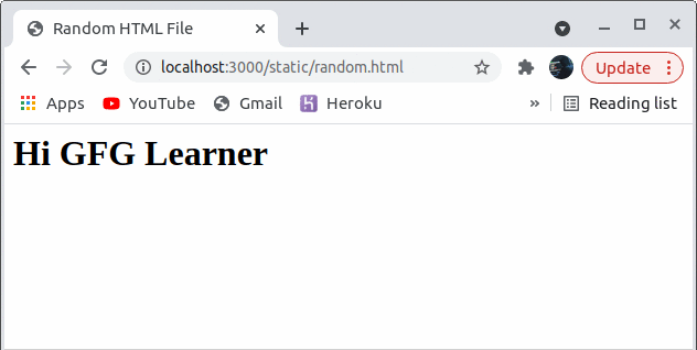 Steps to Create an Express.js Application - GeeksforGeeks (9) Steps to Create an Express.js Application - GeeksforGeeks (9)