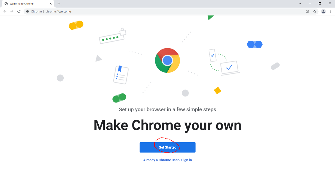 Install google chrome web browser