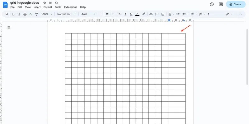 How To Make A Grid In Google Docs - GeeksforGeeks (6) How To Make A Grid In Google Docs - GeeksforGeeks (6)