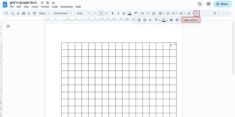 How To Make A Grid In Google Docs - GeeksforGeeks (9) How To Make A Grid In Google Docs - GeeksforGeeks (9)