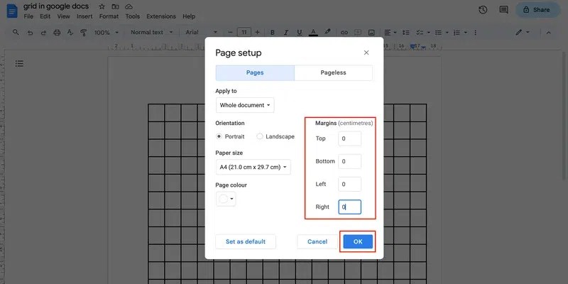 How To Make A Grid In Google Docs - GeeksforGeeks (13) How To Make A Grid In Google Docs - GeeksforGeeks (13)