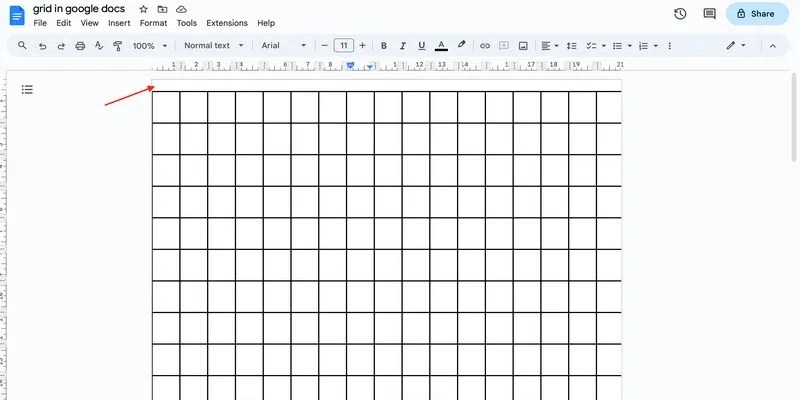How To Make A Grid In Google Docs - GeeksforGeeks (14) How To Make A Grid In Google Docs - GeeksforGeeks (14)