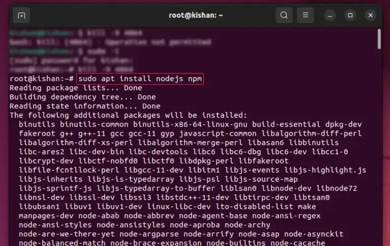 How to Install Node.js and npm on Ubuntu? - GeeksforGeeks (1) How to Install Node.js and npm on Ubuntu? - GeeksforGeeks (1)