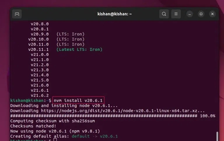 How to Install Node.js and npm on Ubuntu? - GeeksforGeeks (9) How to Install Node.js and npm on Ubuntu? - GeeksforGeeks (9)
