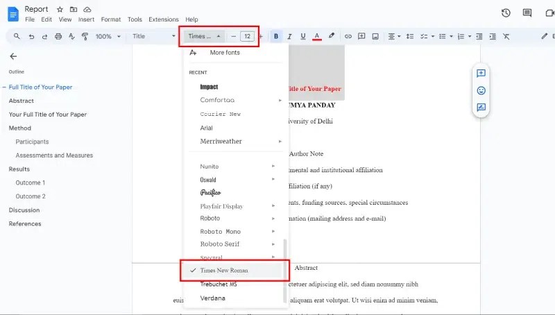 How to Use APA Format in Google Docs - GeeksforGeeks (5) How to Use APA Format in Google Docs - GeeksforGeeks (5)