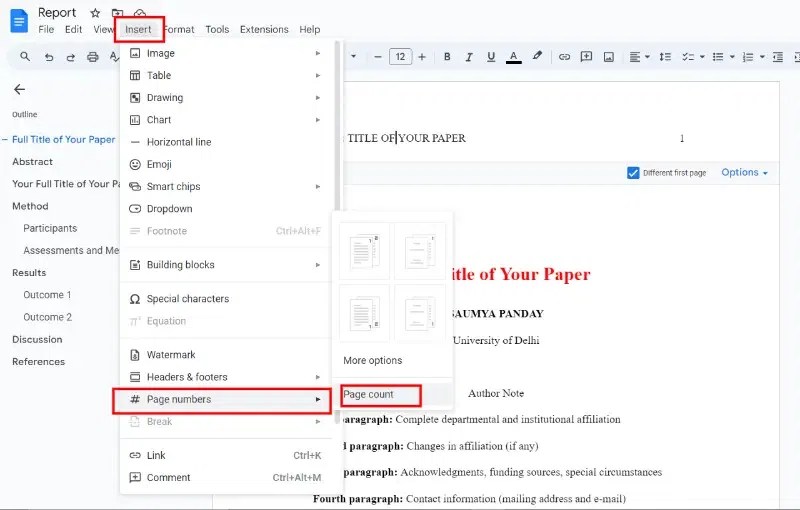 How to Use APA Format in Google Docs - GeeksforGeeks (8) How to Use APA Format in Google Docs - GeeksforGeeks (8)