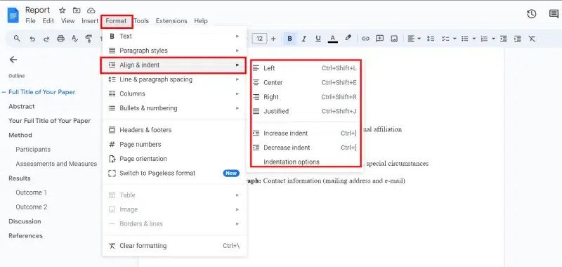 How to Use APA Format in Google Docs - GeeksforGeeks (13) How to Use APA Format in Google Docs - GeeksforGeeks (13)