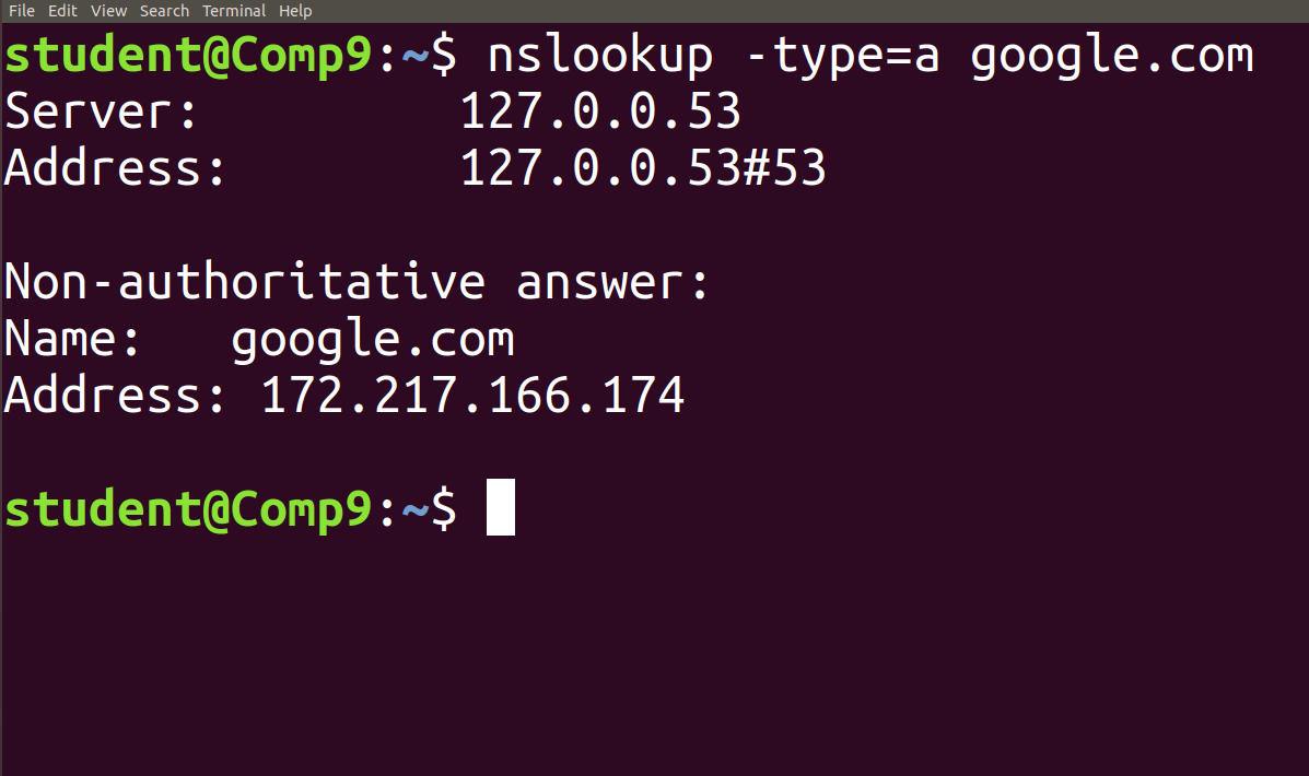 Nslookup Command In Linux With Examples Geeksforgeeks