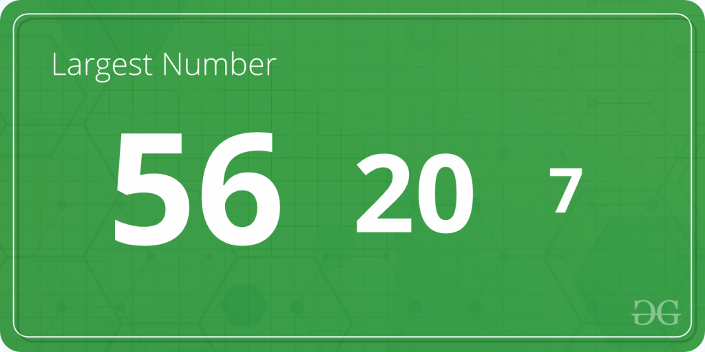 C Program To Find The Largest Number Among Three Numbers Geeksfeeks Log getLargest 2 3 4 5 1.