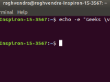 Echo Command In Linux With Examples Geeksforgeeks
