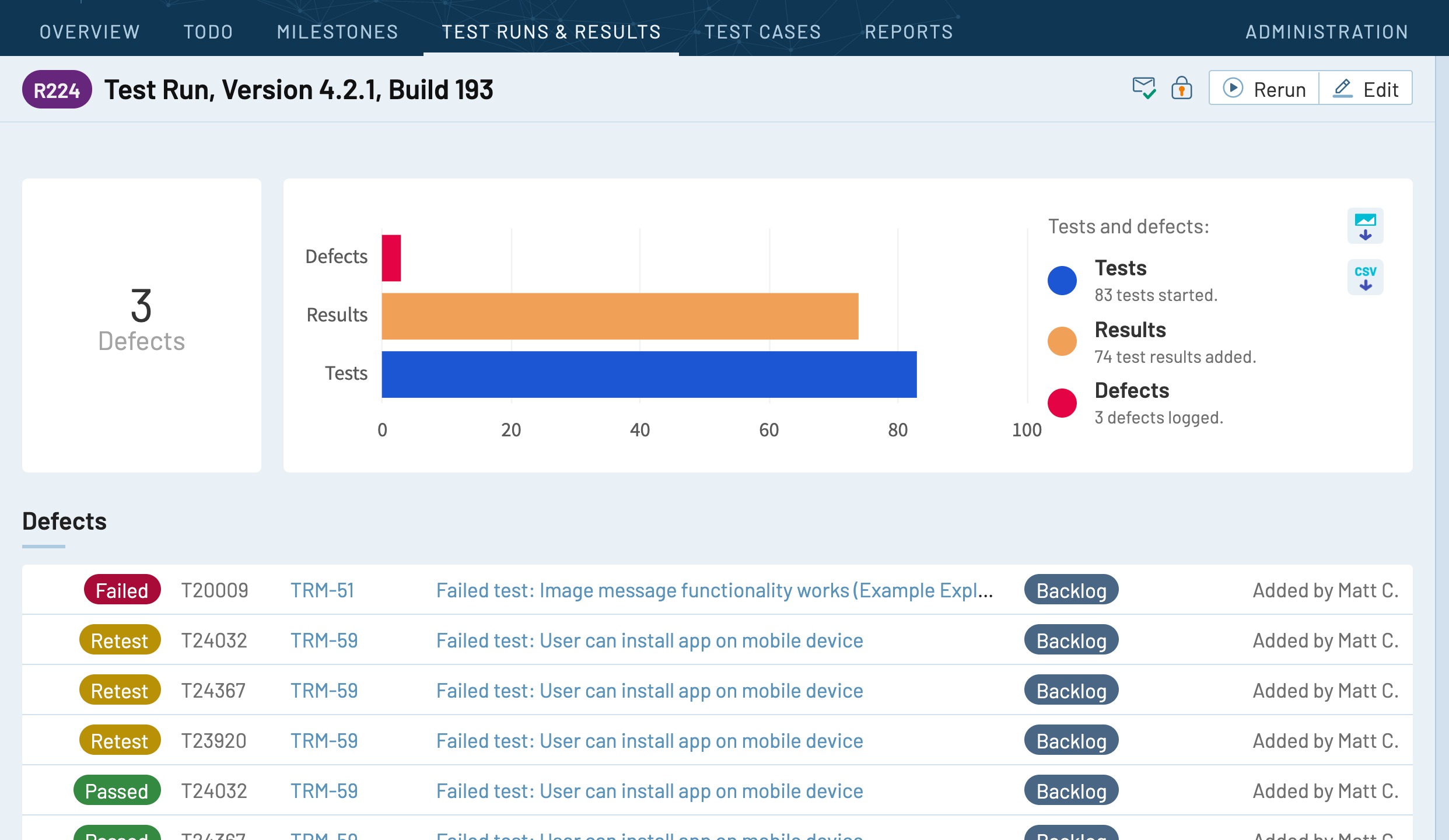 Testrail: test management & qa software for agile teams
