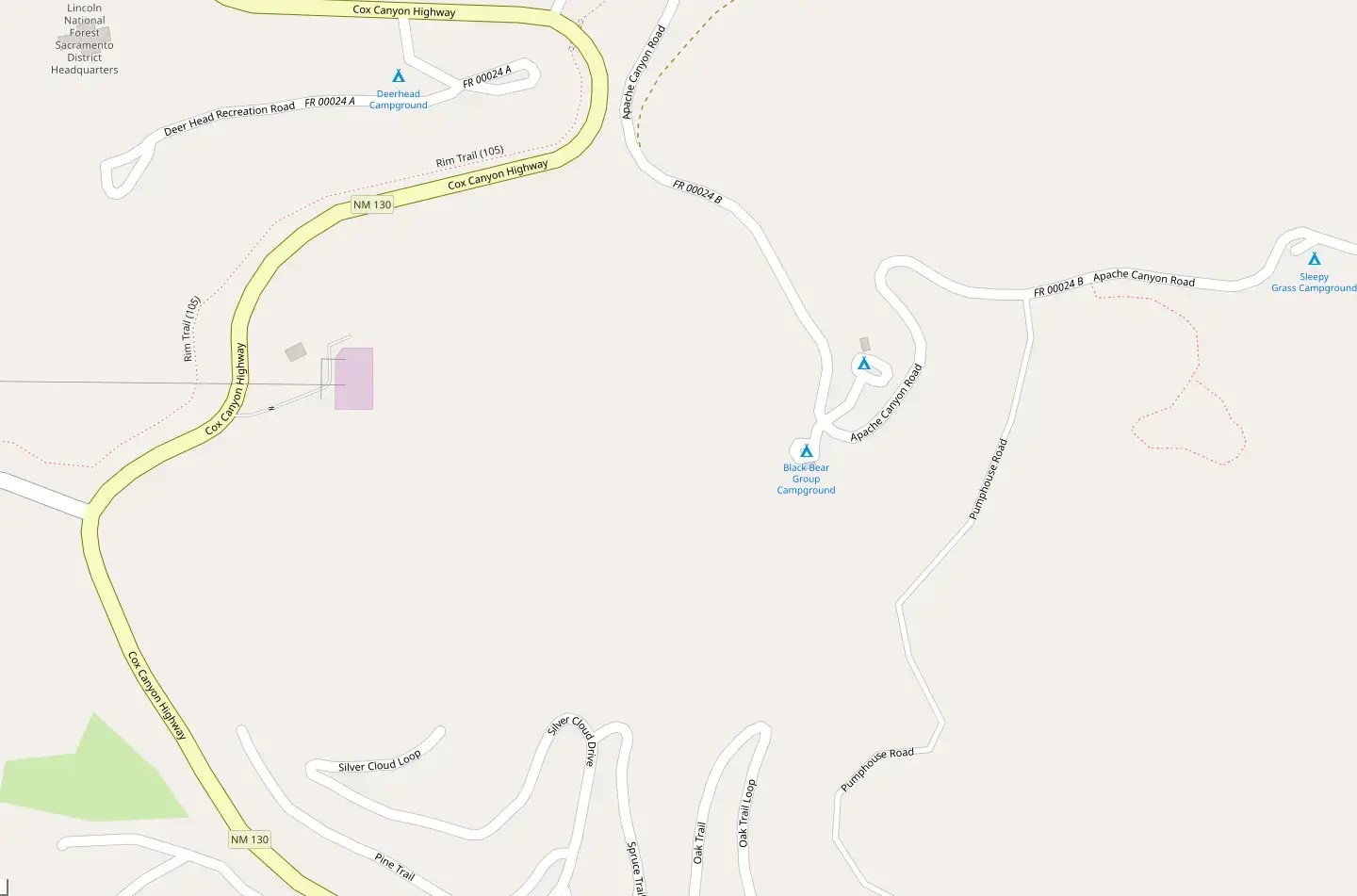 Black Bear Group Campground In Cloudcroft 2026 Book Your Black Bear Group Campground Map 800036.webp