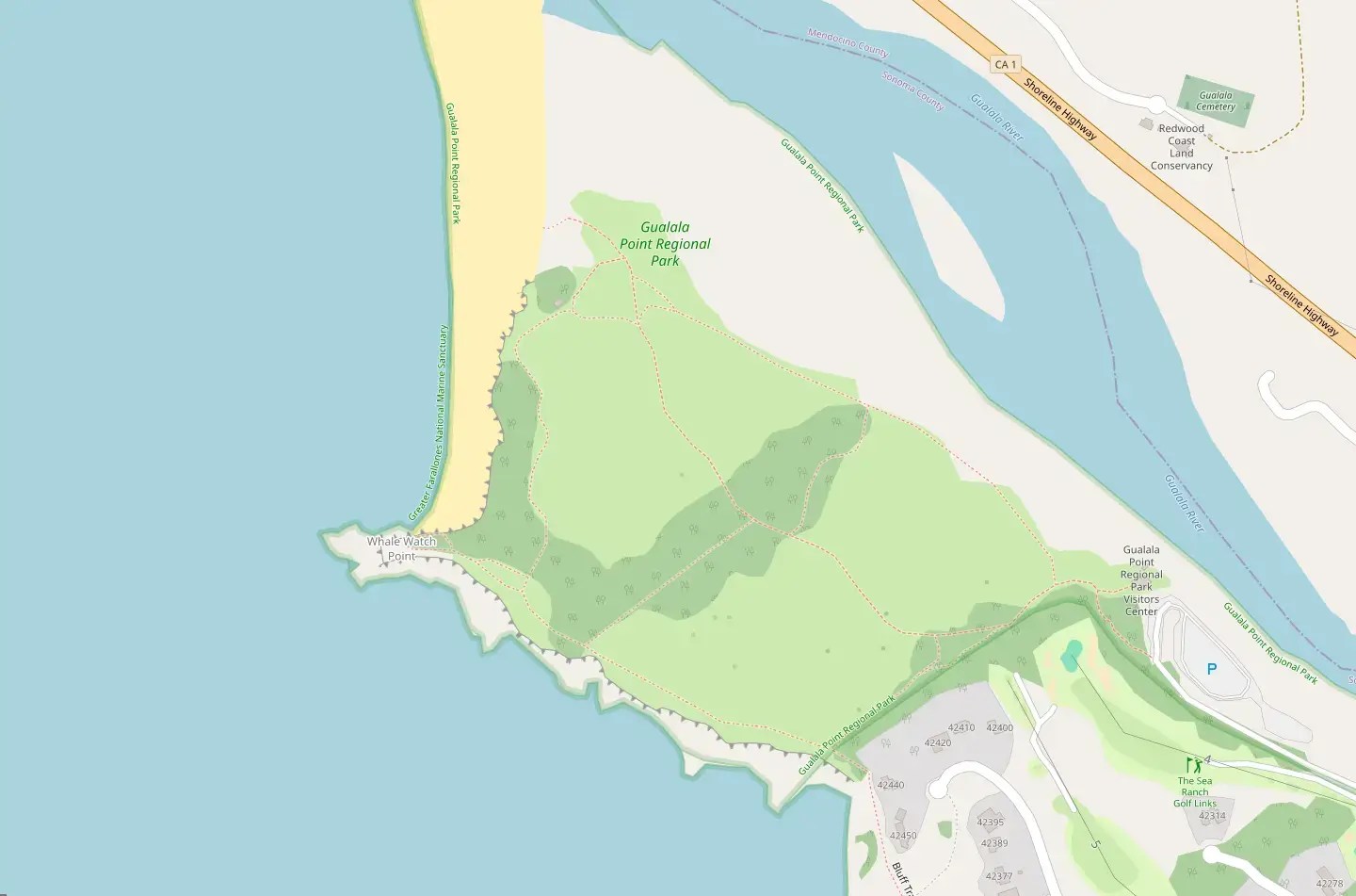 Gualala Point Regional Park In United States Of America 2026 Map 785872.
