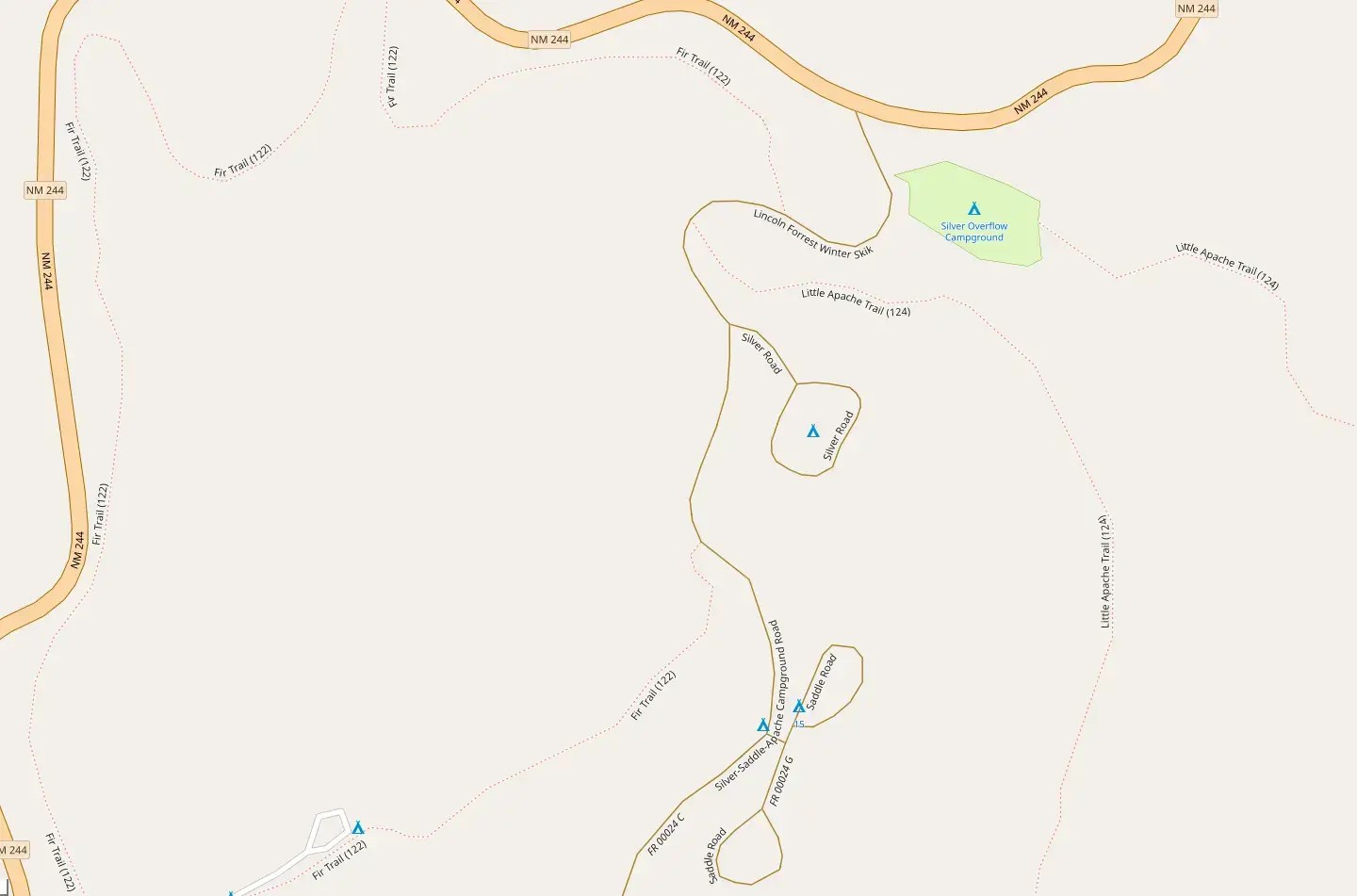 Silver Campground In Cloudcroft 2026 All Campgrounds Vacation Silver Campground Map 800023.webp