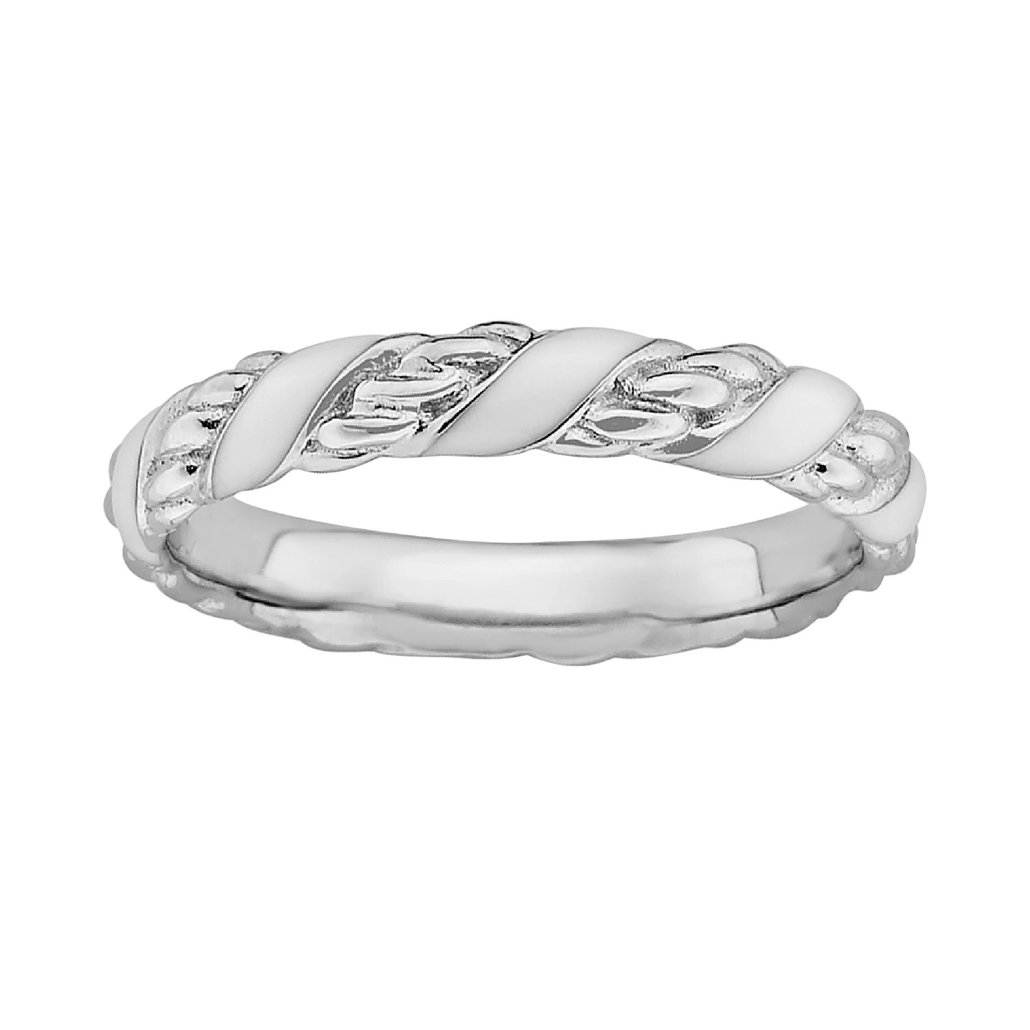 Stacks Stones Sterling Silver Stack Ring - Premium Abstract Art Gallery - High Resolution