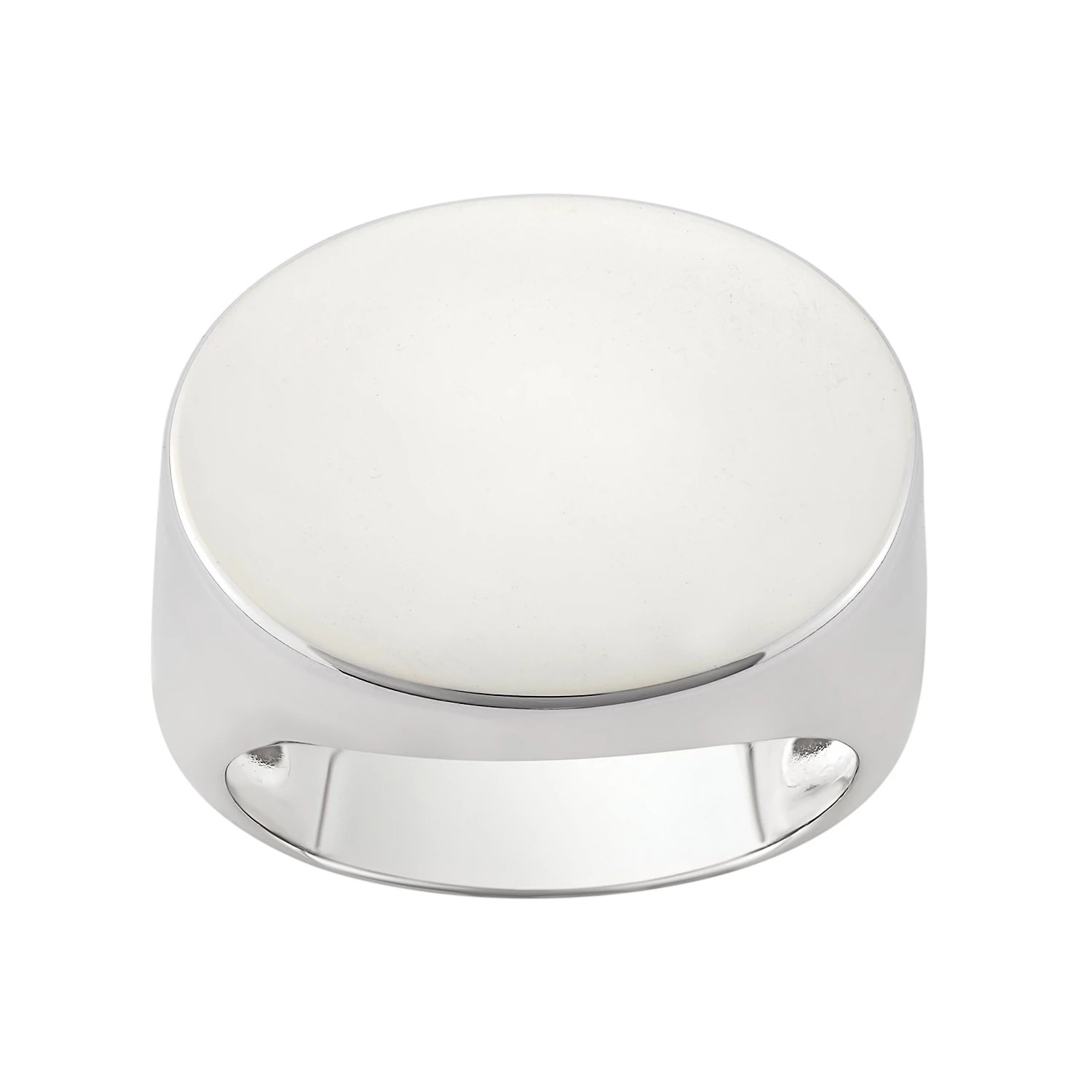 Oval Pattern Ring Sterling Silver - Premium Light Texture Gallery - 8K