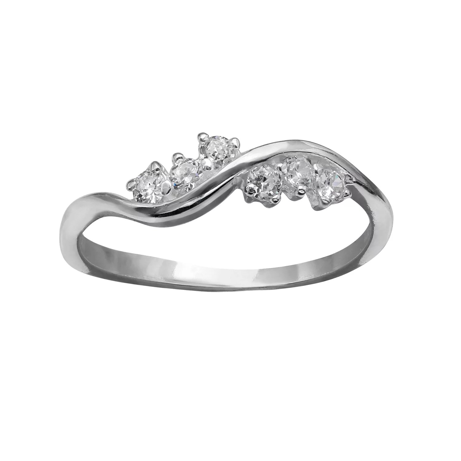 Primrose Sterling Silver Wave Ring - Full HD Gradient Wallpapers for Desktop