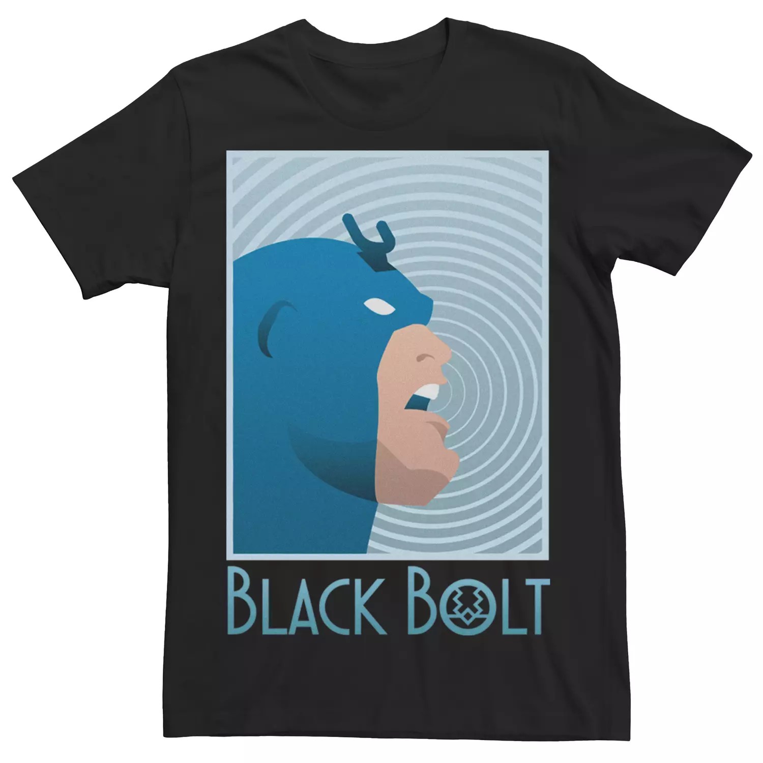 Bolt Tee Black - Best Vintage Illustrations in HD