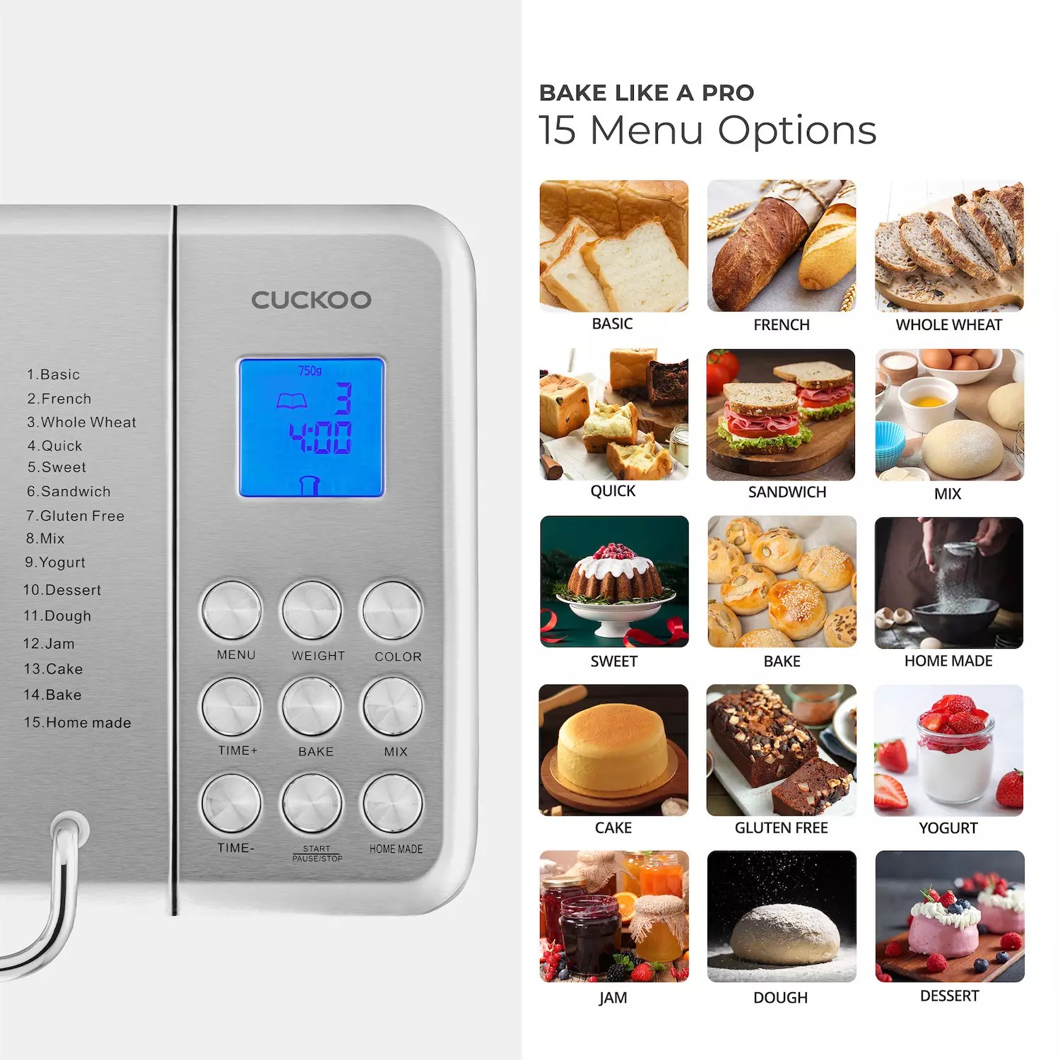 Cuckoo 2 Lb Multifunctional Bread Maker - Best Gradient Designs in High Resolution