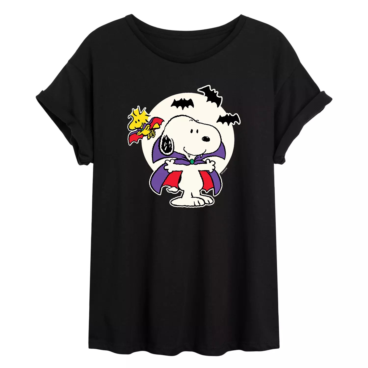 Peanuts Vampire Snoopy Halloween Graphic Tee Five Below - Light Designs - Stunning Ultra HD Collection