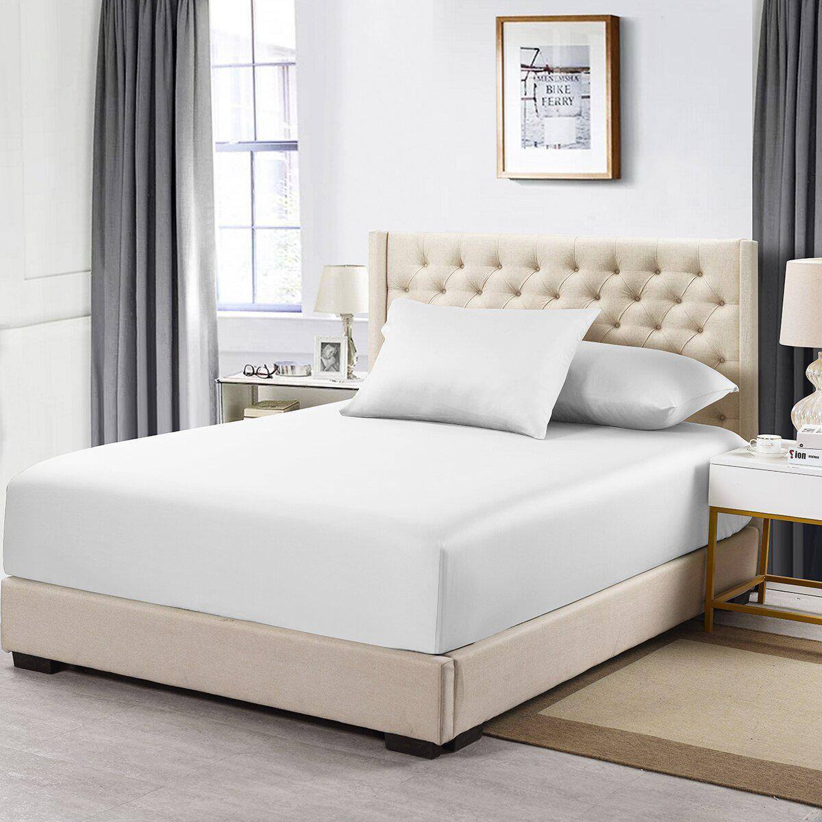 Top Split King Fitted Sheet 100 Cotton 600 Thread Count - Desktop Minimal Designs for Desktop