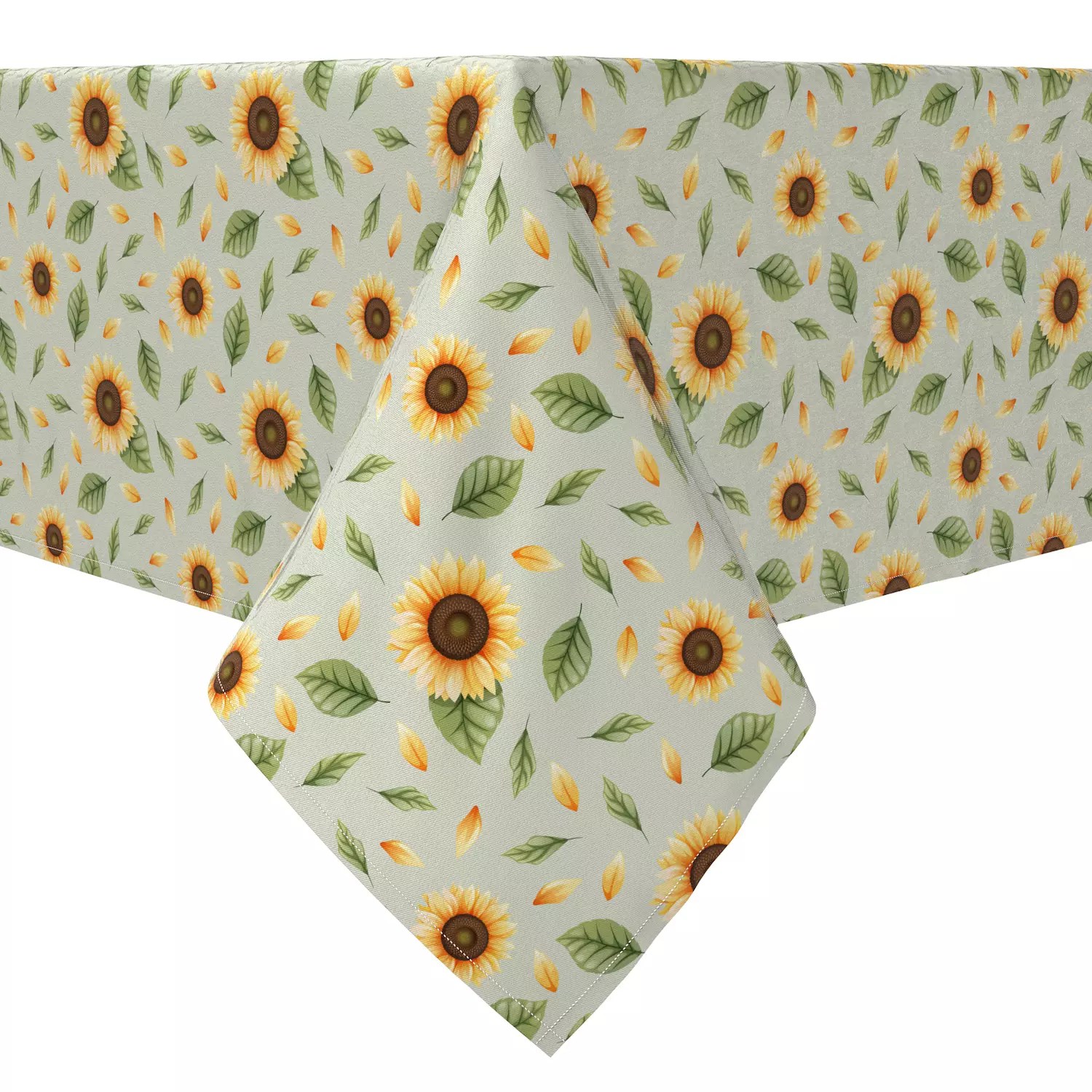 Sunflower Floral Rectangular Tablecloth Spoonflower - Best Light Backgrounds in HD