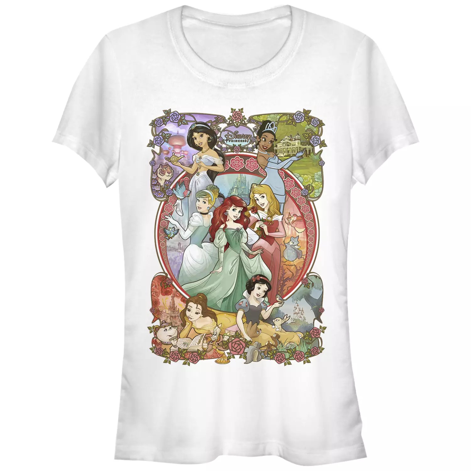 Jasmine Belle Snow White Cinderella Ariel Aurora Tiana Disney - Download Incredible Dark Pattern | HD