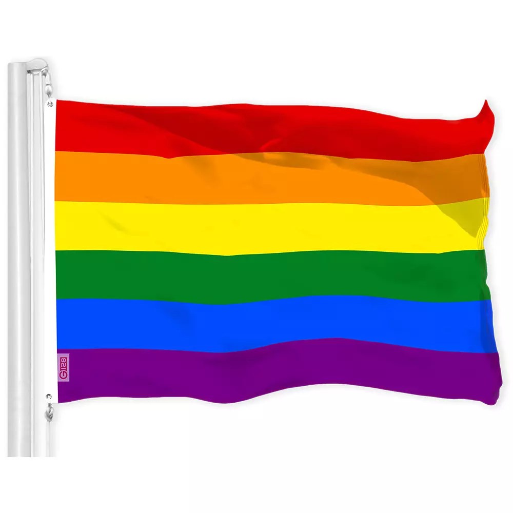 G128 Lgbt Rainbow Pride Flag 3x5 Ft Liteweave Pro Series Printed - Premium Space Wallpaper Gallery - Retina