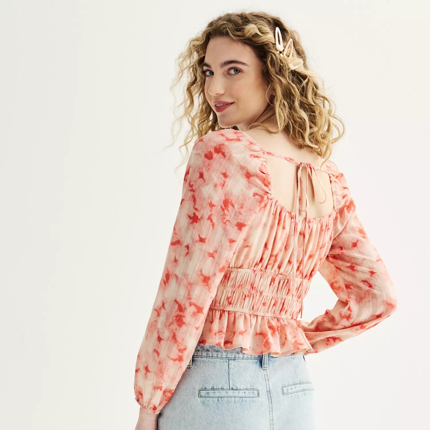 Juniors Dizzy Lizzy Long Sleeve Top - Download Incredible Minimal Texture | Mobile