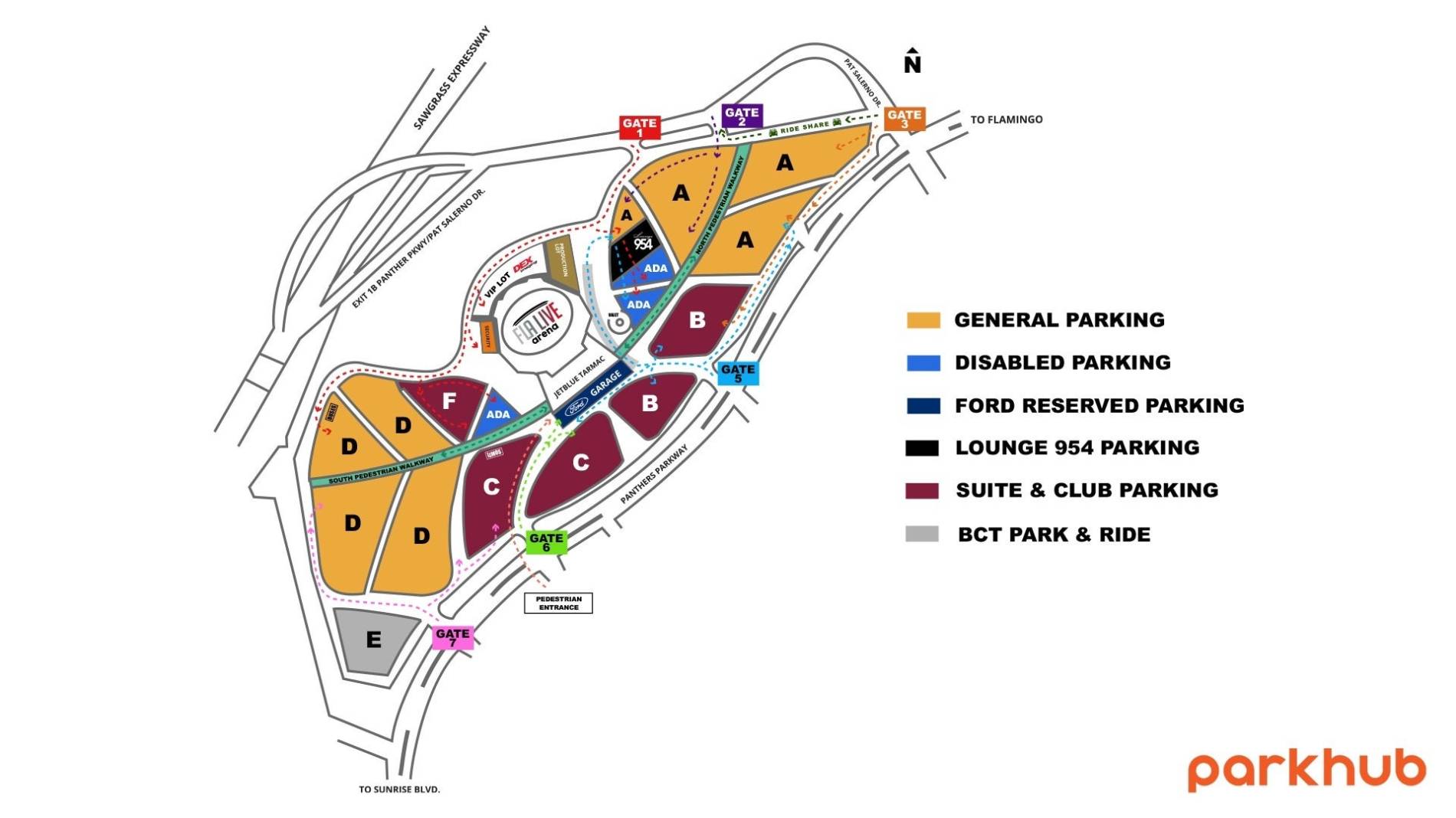 Olivia Rodrigo The Unraveled Tour Tickets 20 Nov 2026 Amerant Bank Fla Live Parking Map 39086 