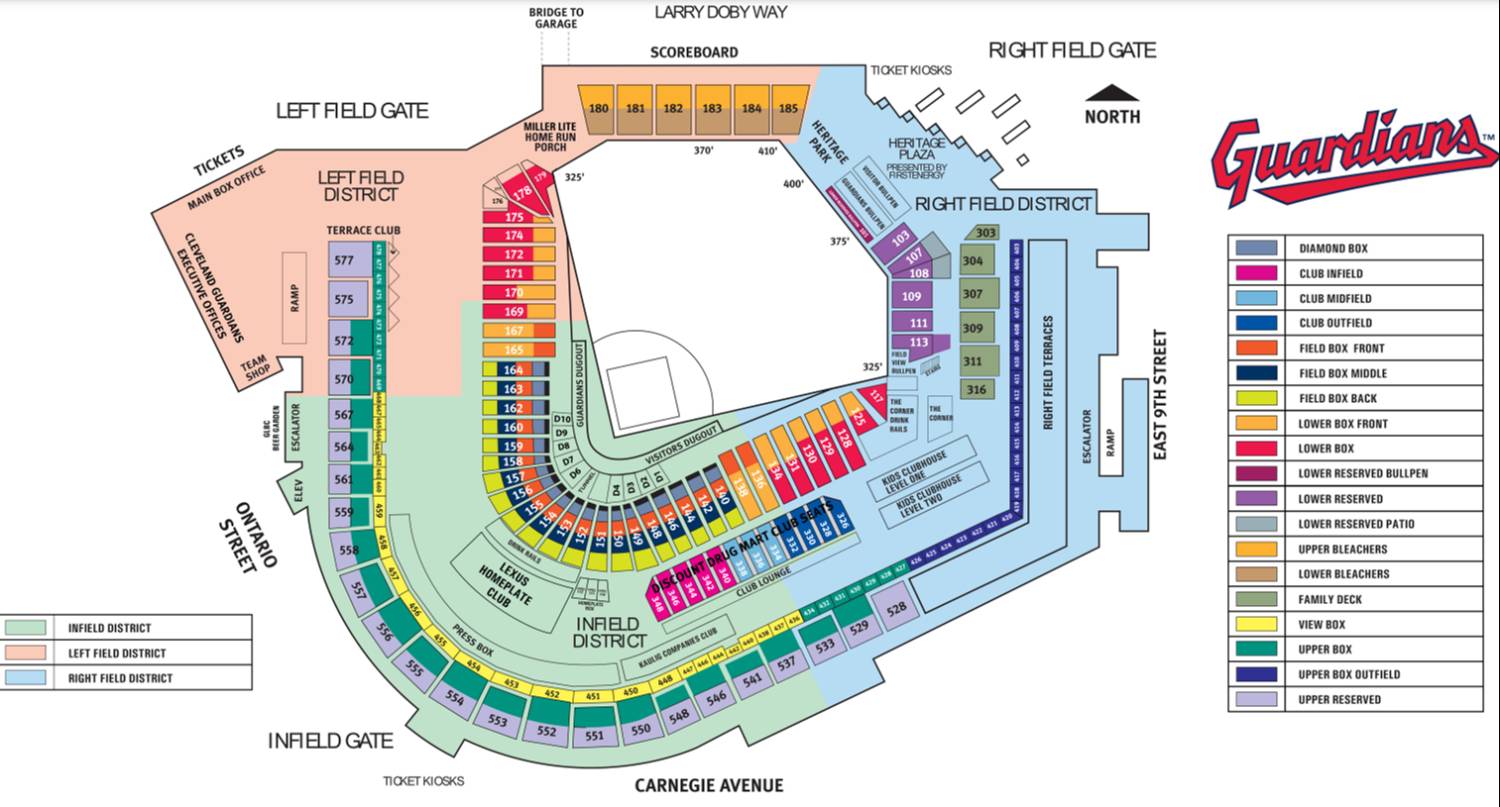 Cleveland Guardians Vs Minnesota Twins Tickets 23 Jul 2026 Seating Chart For Progressive Field V2 30592 