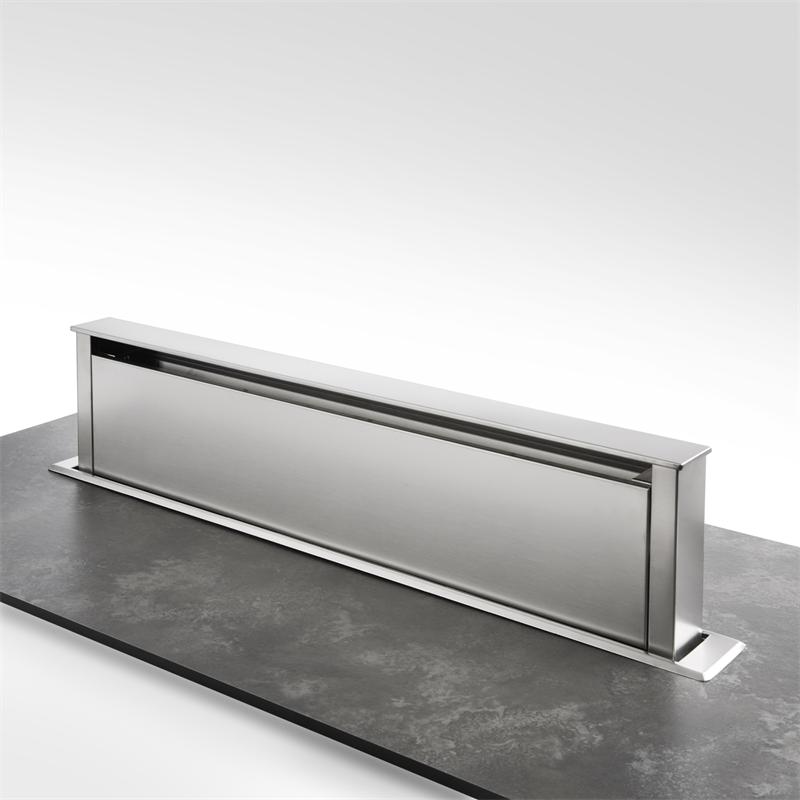 Unterbauhauben werden unter einem verkürzten oberschrank, oder direkt an die wand über der kochstelle angebracht. Bodenhaube Down Draft 60 cm Edelstahl Dunstabzug