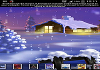 Fond D Ecran Gratuit De Noel Avec De La Neige Qui Tombe Logitheque Com