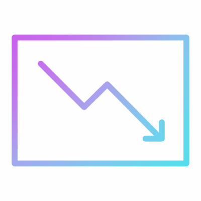 Eth Decrease Gradient Wired Lordicon - Space Designs - Stunning 4K Collection