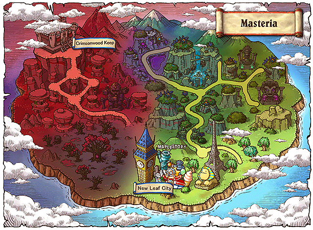 Crimsonwood MapleStory Wiki WorldMap Masteria 
