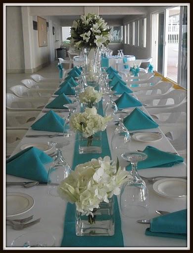 Turquoise & white wedding from artc events in new smyrna beach, fl 32168