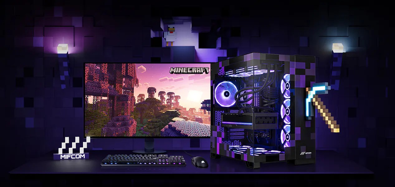 Minecraft Gaming PC 2026 MIFCOM Lp Avivehd Minecraft Gaming Editions 13 0aa3c4cc91 