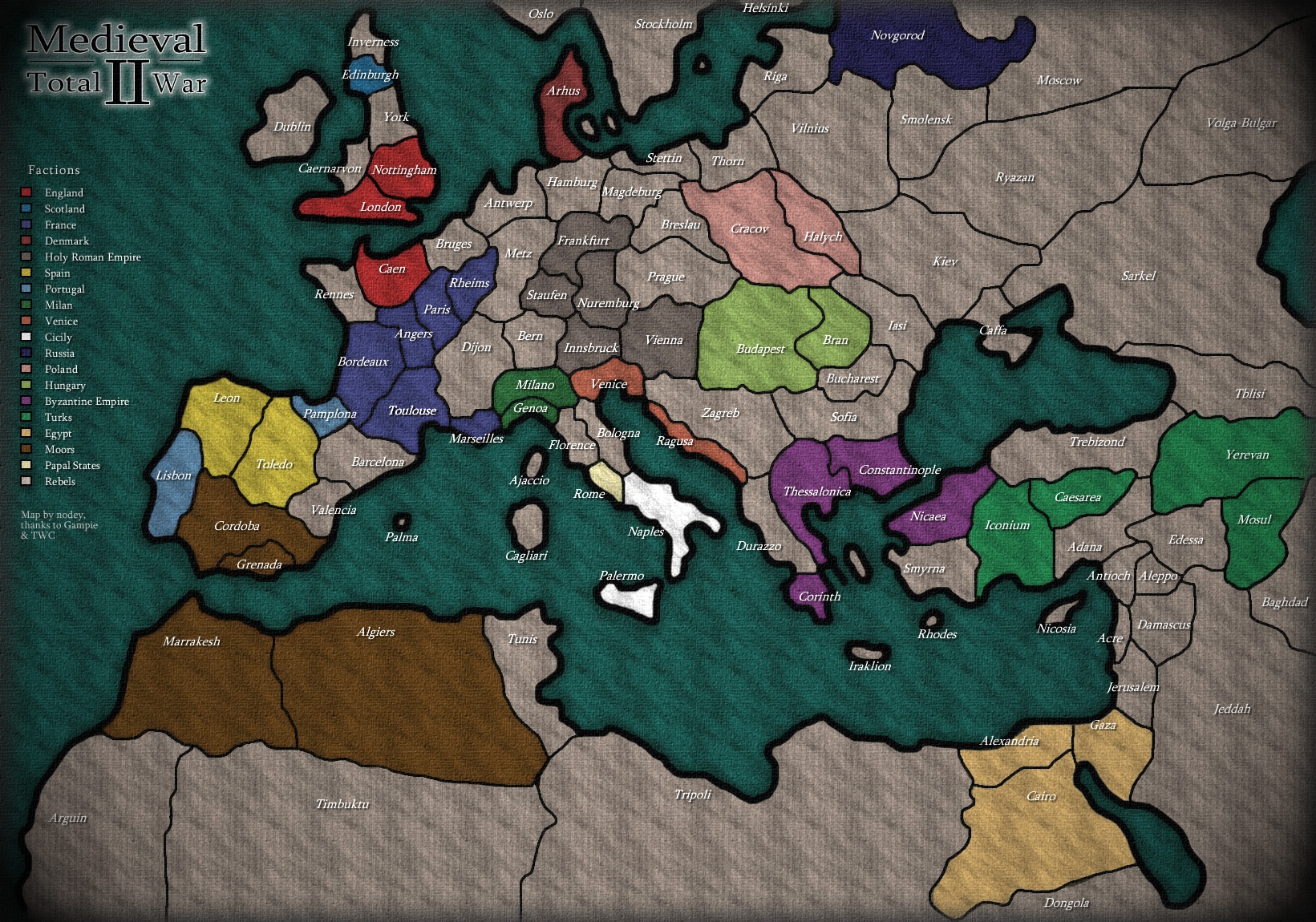Medieval 2 Total War Medieval 2 Map 