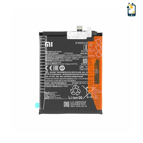Batterie d'origine BM53 5000mAh pour Xiaomi Mi 10T 5G, ata 10T Pro 5G ,Redmi K30S, téléphone de remplacement   509