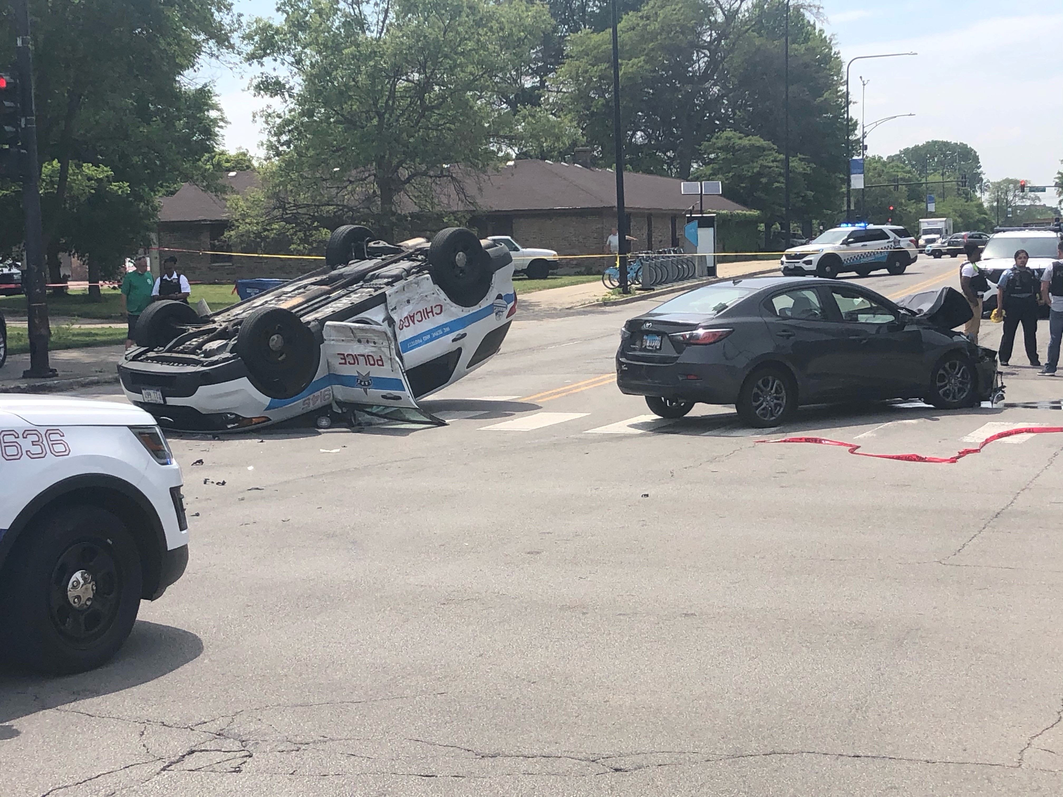 2 CPD Officers, Civilian Injured in Multi-Vehicle Crash, Officials Say - Vimarsana News